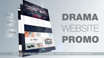Drama Website Promo - After Effects Template